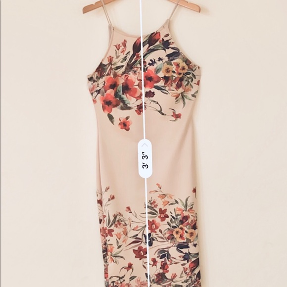 Olive tree/Papaya Scuba Digital print dress - Picture 8 of 8